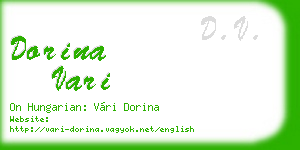 dorina vari business card